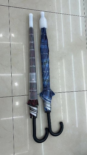 24''/60cm - L108-Hook Straight Umbrella with Waterproof Cover