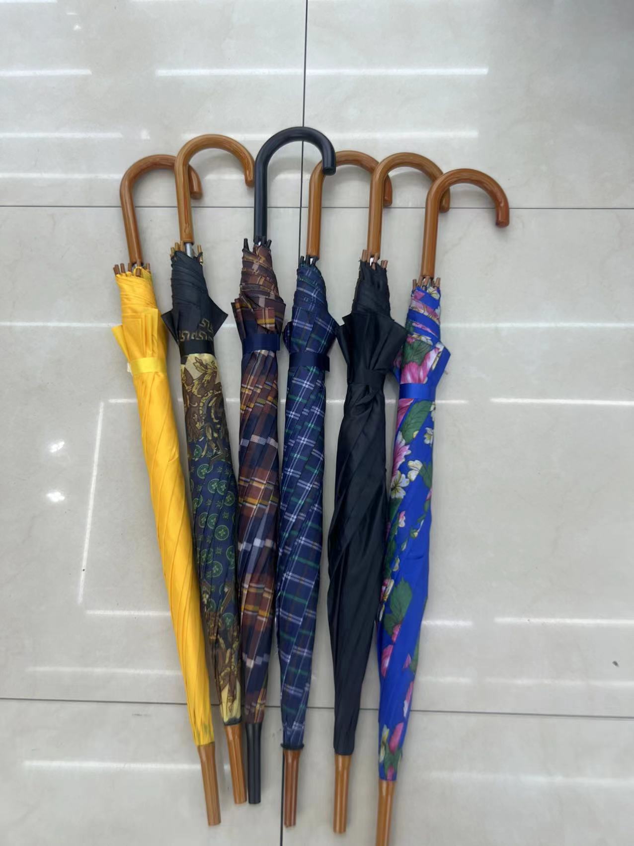 22''/55cm - L203-Hook Straight Umbrella